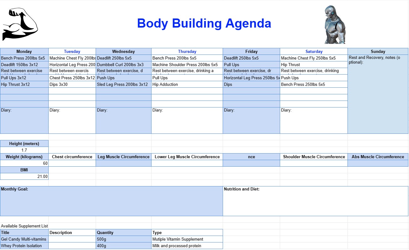 Program bodybuildingu
